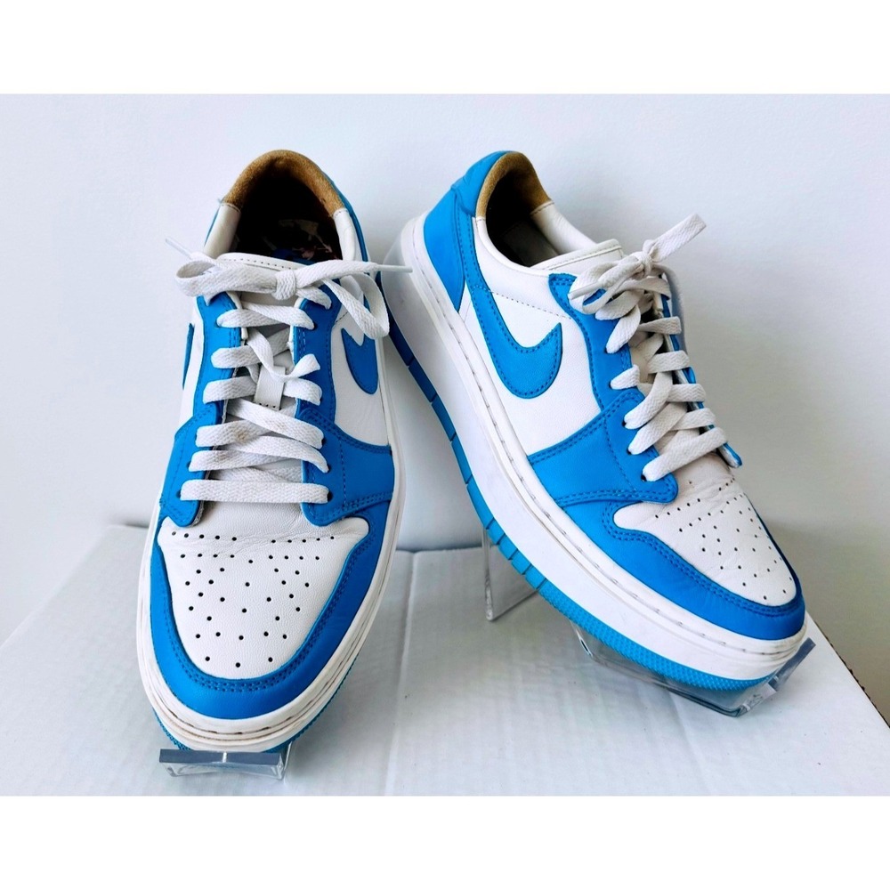 Jordan 1 Elevate Low University Blue White Platform Sneaker Womens 8